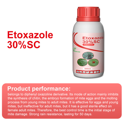 Non - systemic Etoxazole 11%SC contact acaricide with effect on eggs, larvae , nymphs supplier