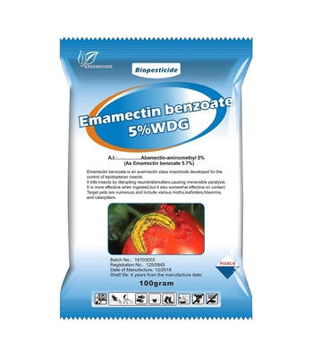 Non - systemic Emamectin benzoate Insecticide Biological Pesticides CAS 1071-83-6 supplier