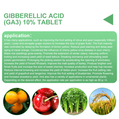 Gibberellic acid 10% Tablet Plant Growth Retardant CAS 77-06-5 supplier