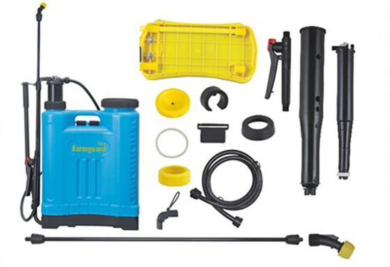 Yellow , blue Knapsack Sprayer / Back Pack Sprayer with plactic Gun GR-12-02 supplier